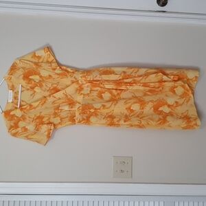 Vintage Escada Wrap Around Floral Silk Dress